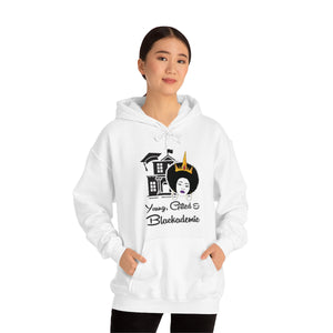 Young, Gifted, and Blackademic Unisex Heavy Blend™ Hooded Sweatshirt