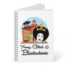 Load image into Gallery viewer, Young, Gifted, and Blackademic Notebook, A5