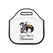 Load image into Gallery viewer, Young Gifted and Blackademic - Neoprene Lunch Bag