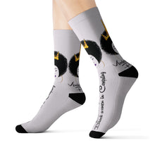 Load image into Gallery viewer, Modern Figures Logo Socks with tagline